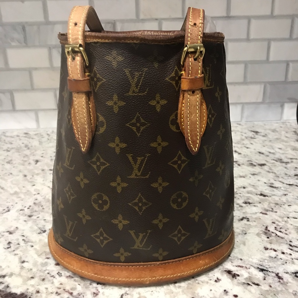 Authentic Louis Vuitton PM Monogram Bucket Bag